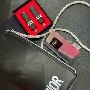 Dior cosmetics bag convertible to crossbody